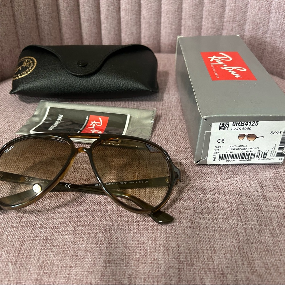 Ray-Ban Classic Light Havana clear gradient brown Sunglasses - Picture 2 of 8